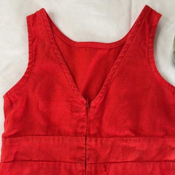 Zara Kids Buttoned Linen Jumpsuit with slit - Picture 5 of 8